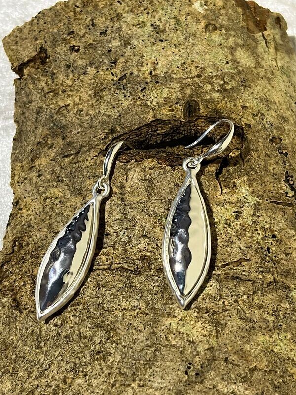 Silver Tone Drop Earrings