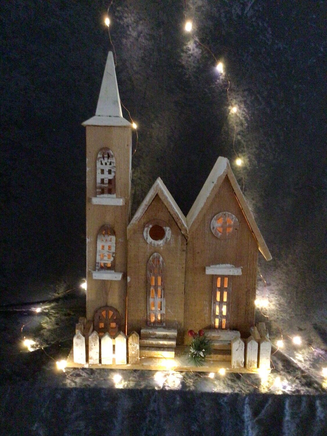 50cm LED Illuminated Church