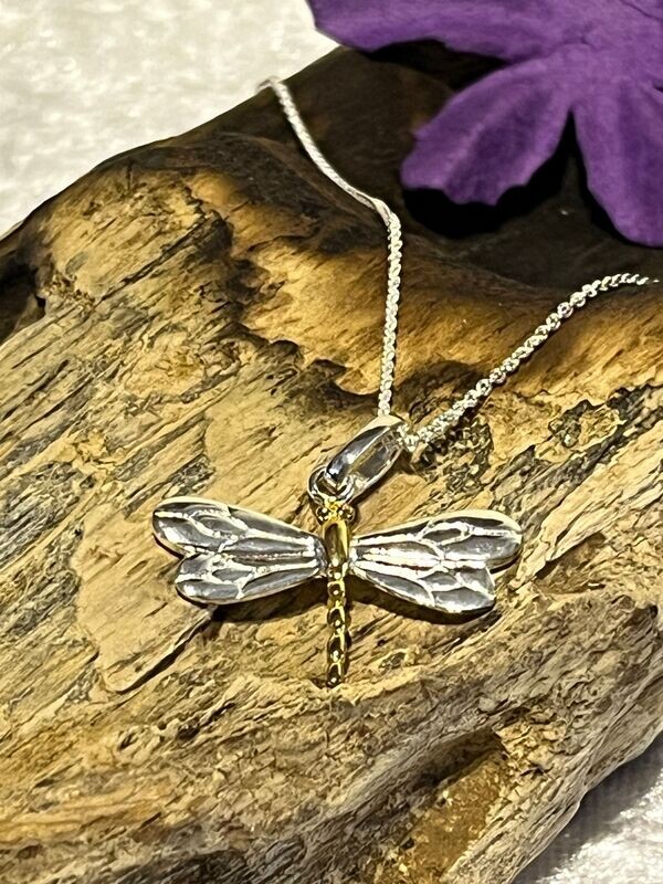Sterling Silver Dragonfly Necklace