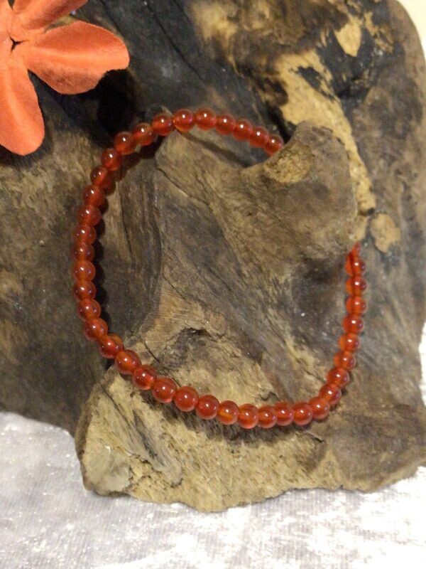 Red Agate Stretch Bracelet