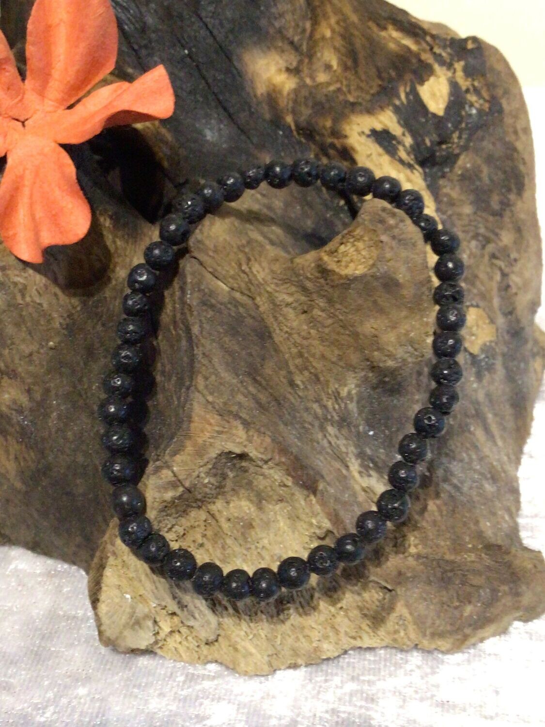 Lava Rock Stretch Bracelet
