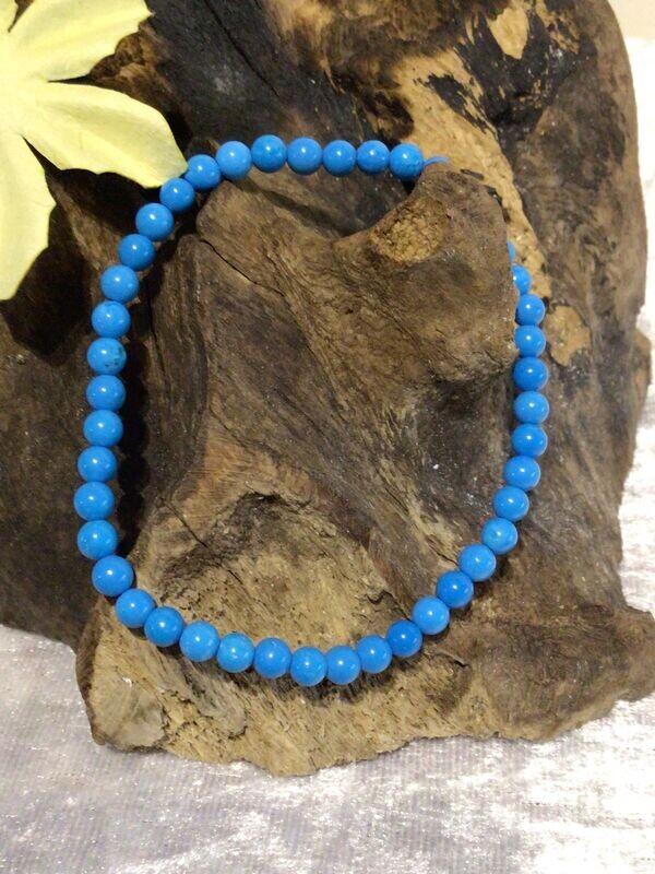 Blue Howlite Stretch Bracelet