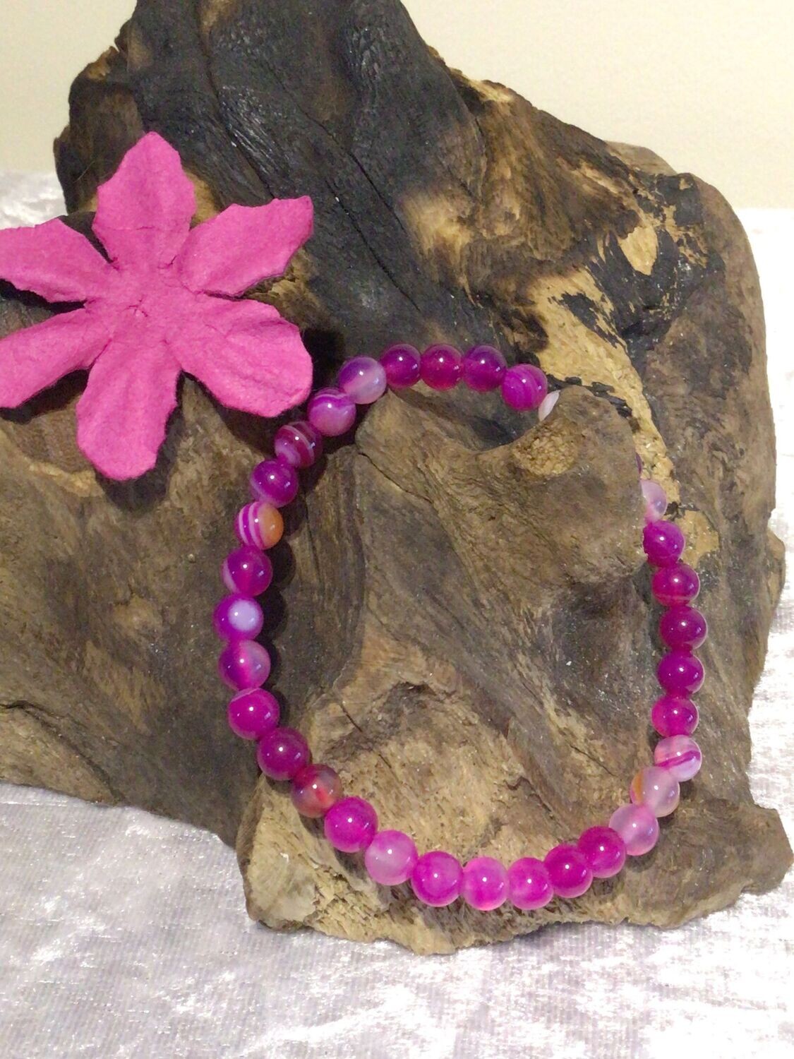 Red Garnet Stretch Bracelet