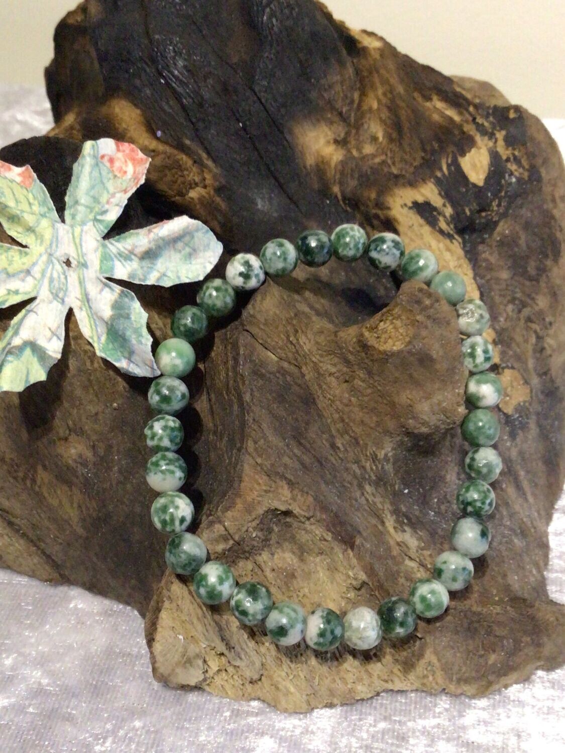 Green Jasper Stretch Bracelet