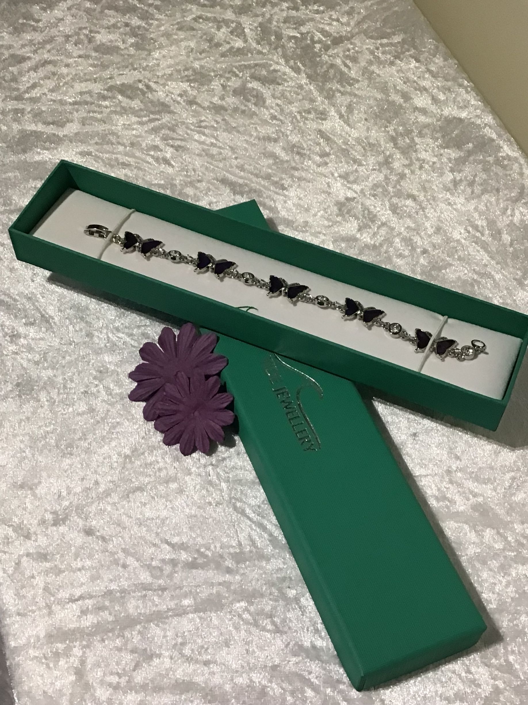 Purple Paua Shell Butterfly Bracelet