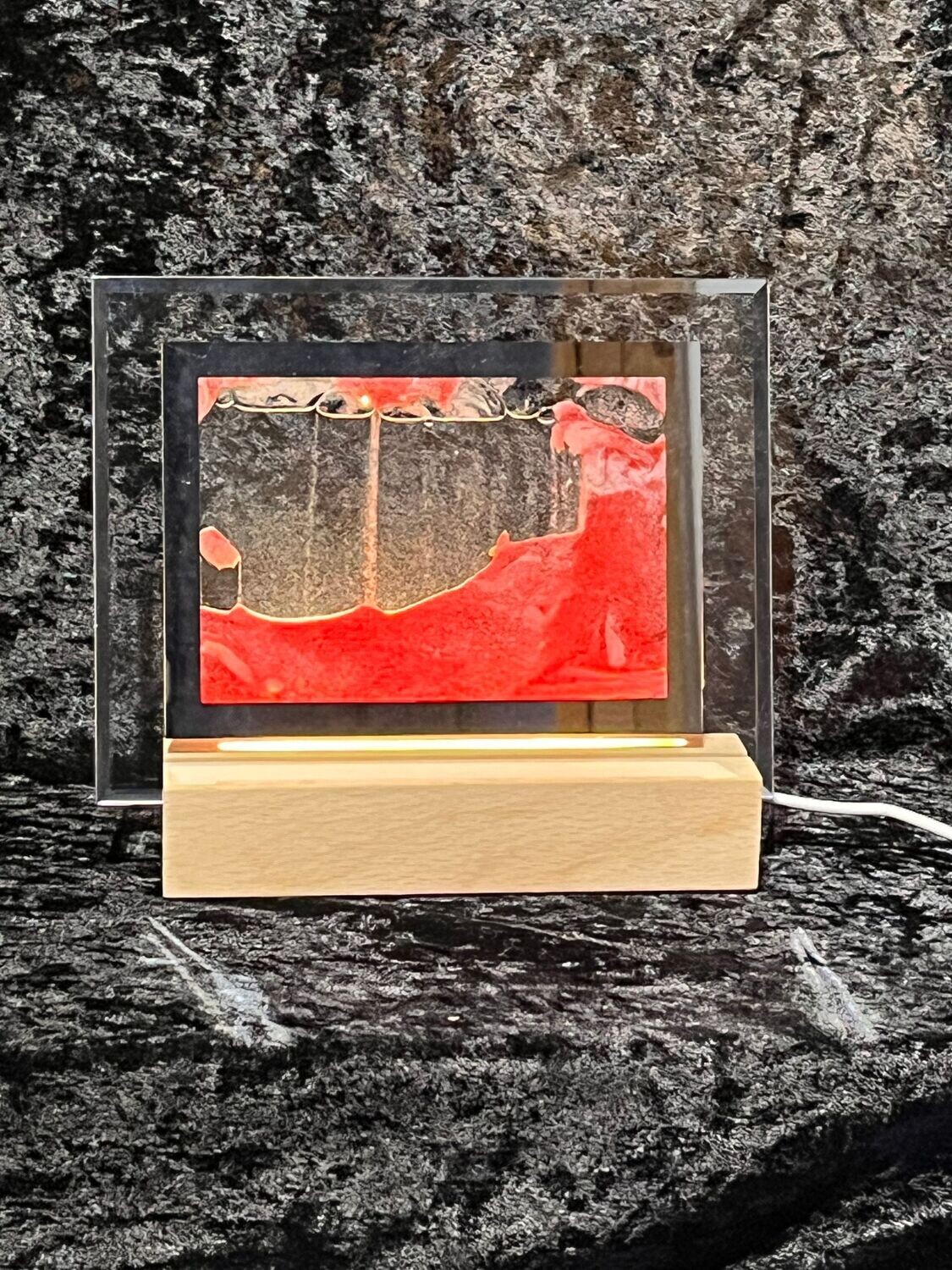 Red Moodscape Sand Picture
