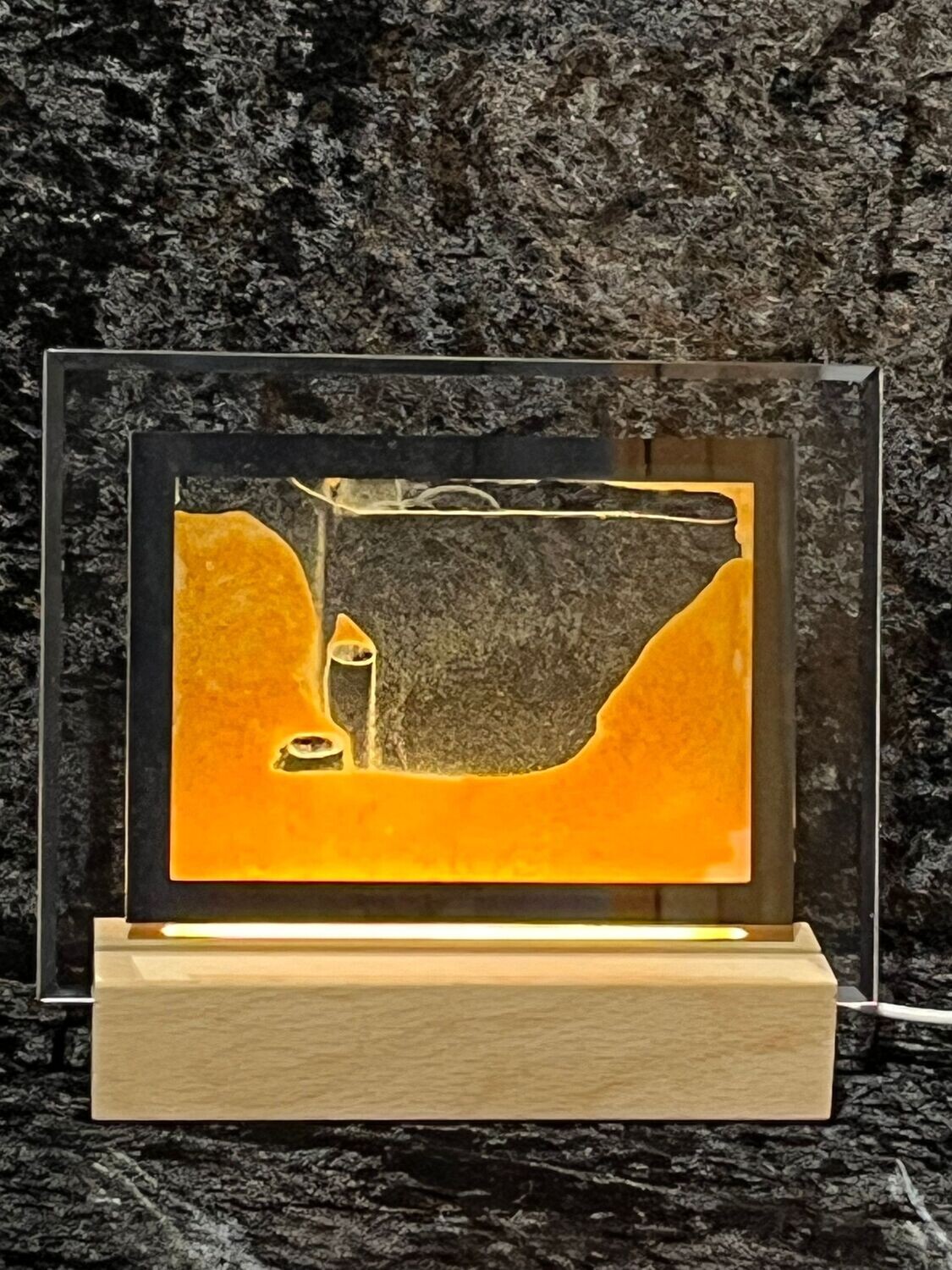 Orange Moodscape Sand Picture