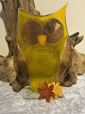 Handcrafted Golden Owl
