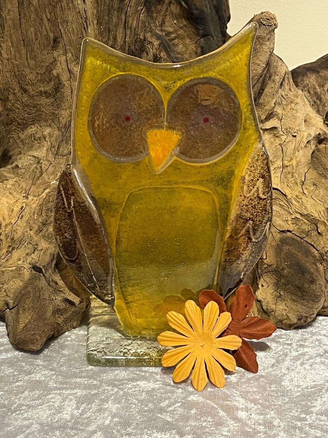 Handcrafted Golden Owl