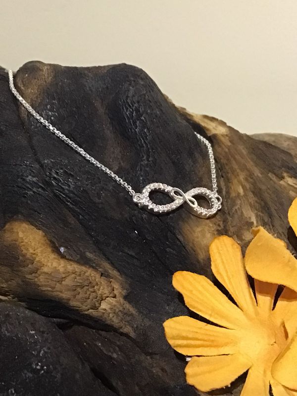 Silver Tone Infinity Friendship Bracelet