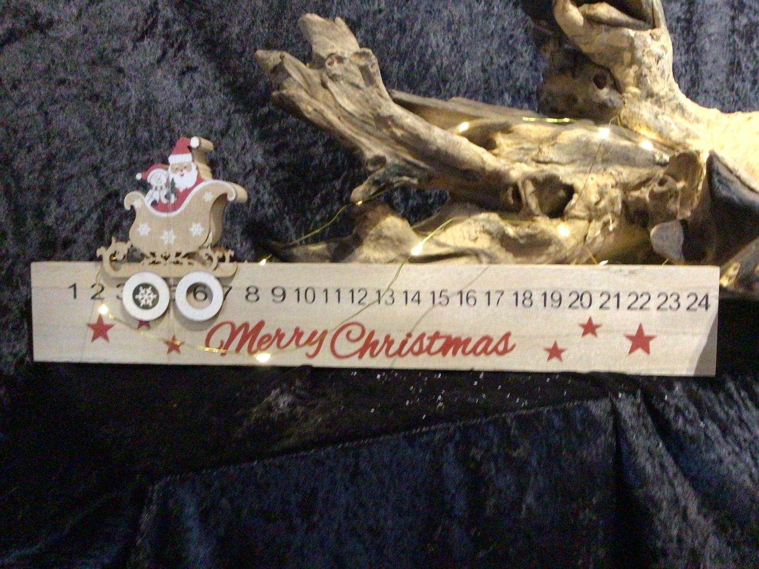 Wooden Santa Advent Rule