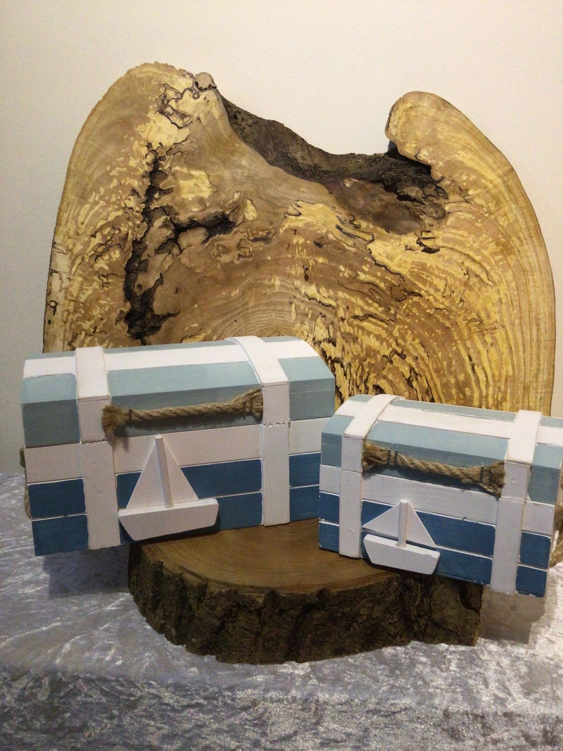 Set of 2 Wooden Chests
