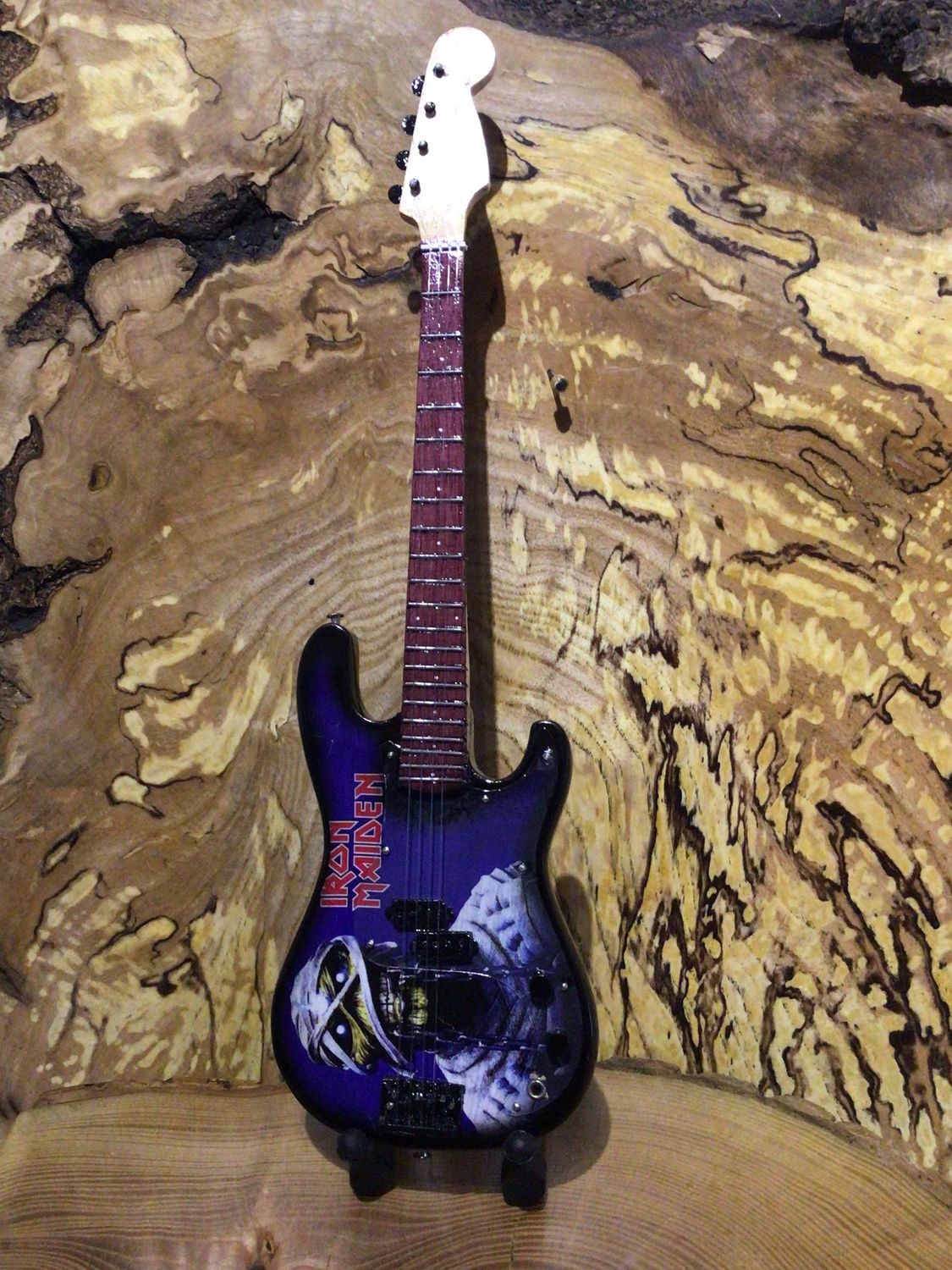 Iron Maiden Wooden 25cm Miniature Guitar