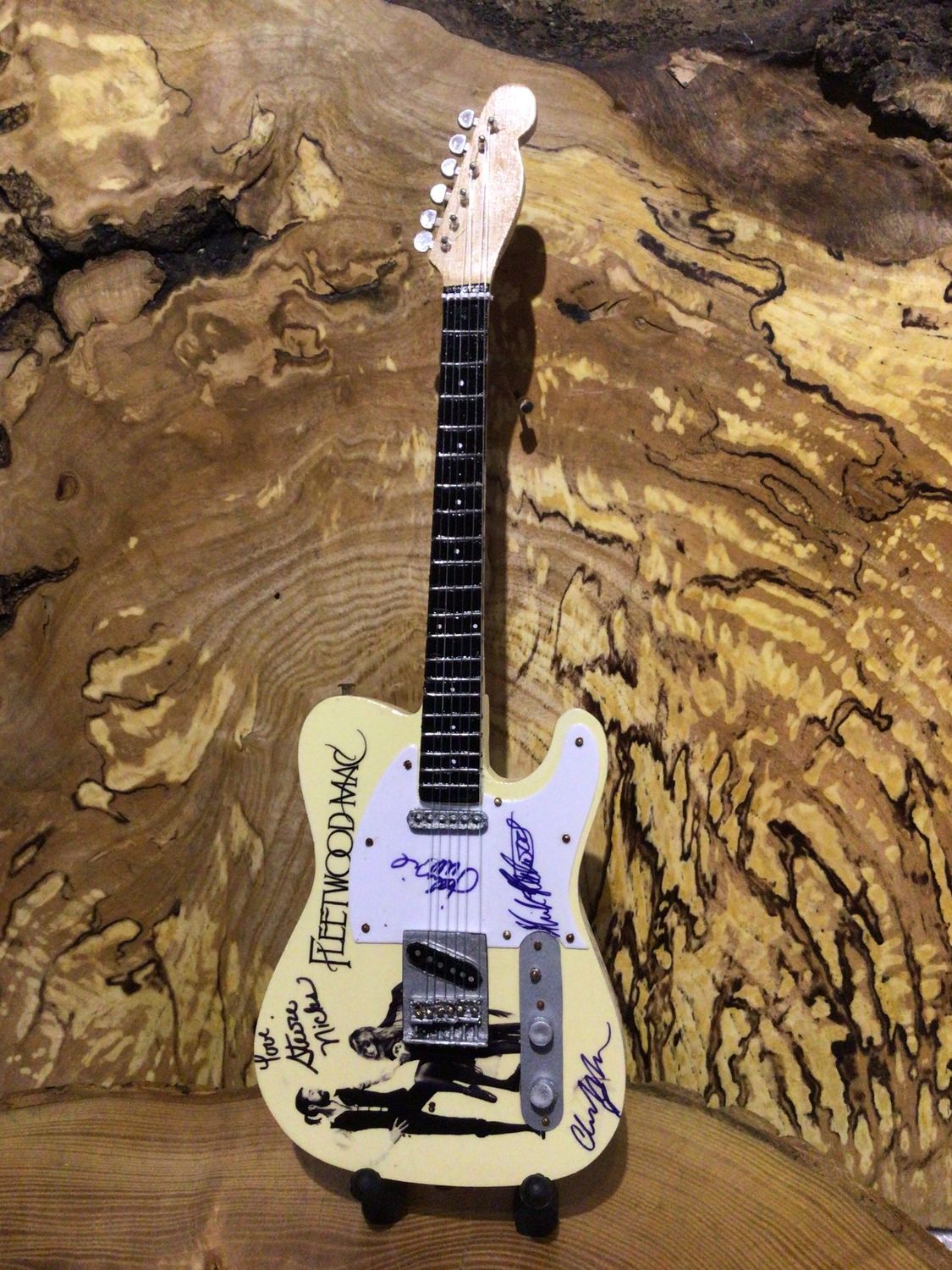 Fleetwood Mac Wooden 25cm Miniature Guitar