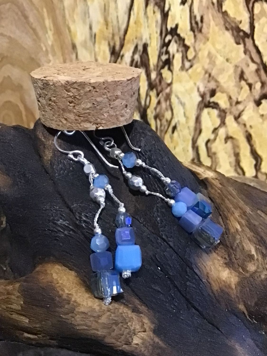 Crystal and Silver Earrings