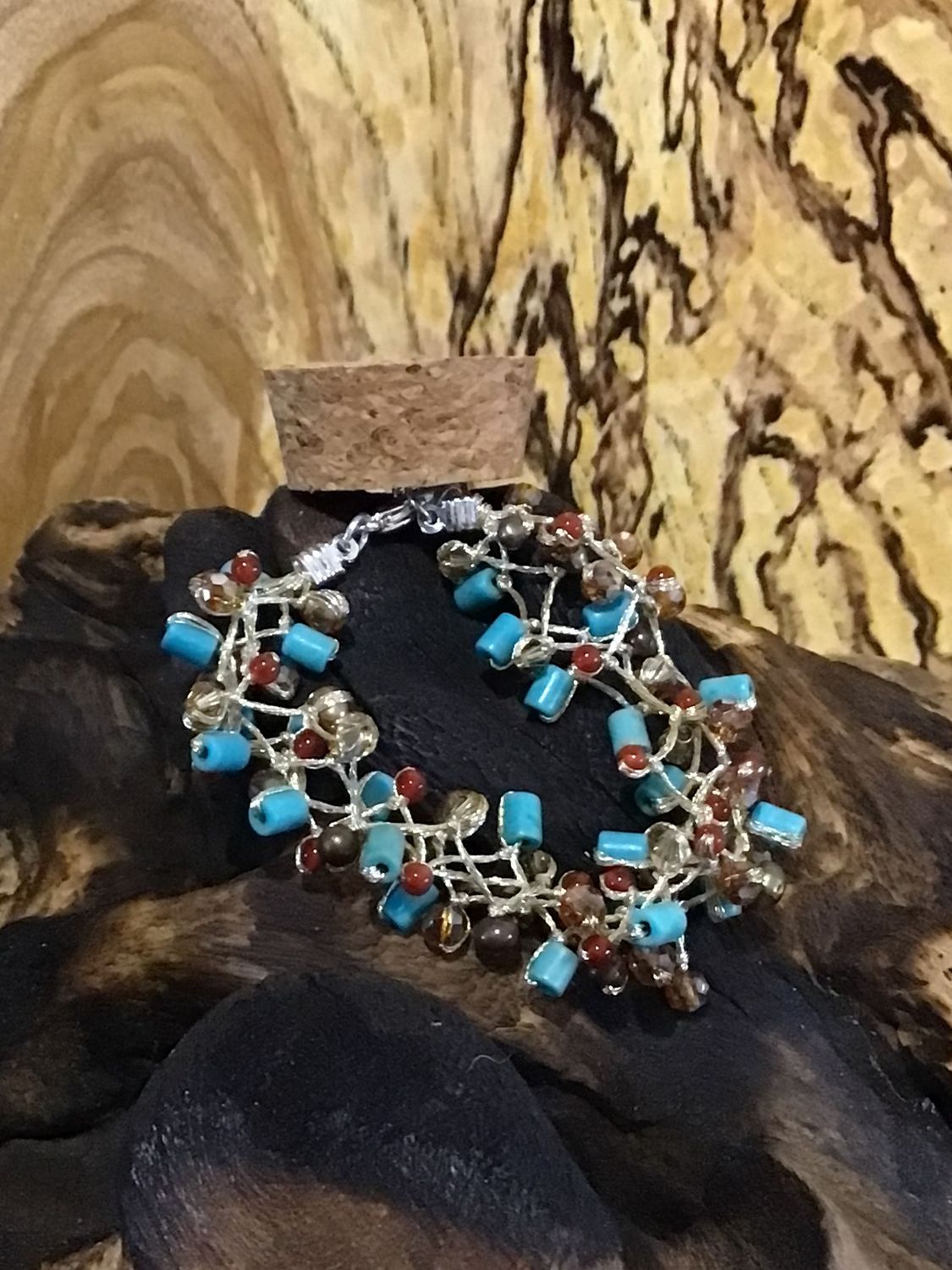 Turquoise and Carnelian Bracelet