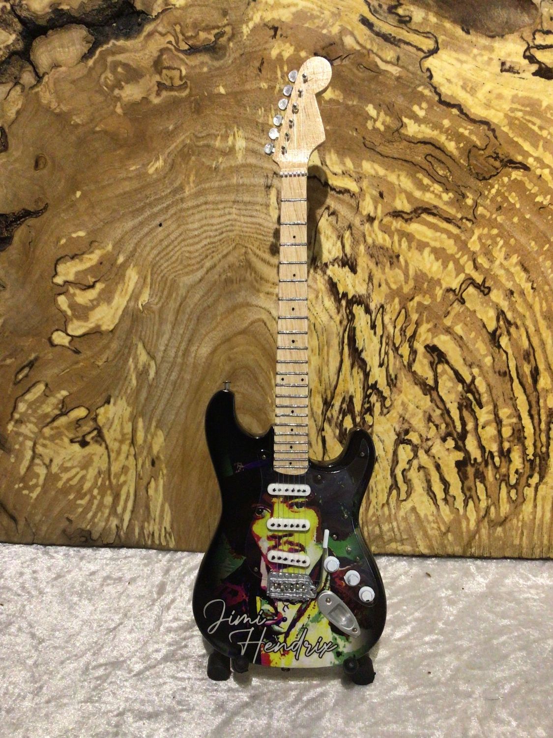 Jimi Hendrix Wooden 25cm Miniature Guitar