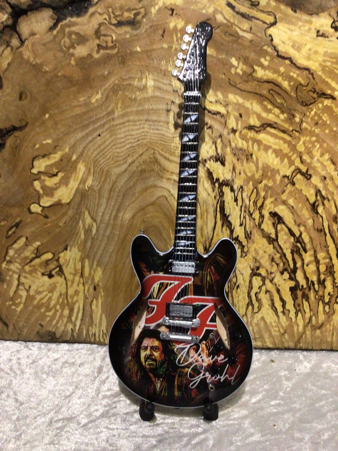 Foo Fighters Wooden 25cm Miniature Guitar