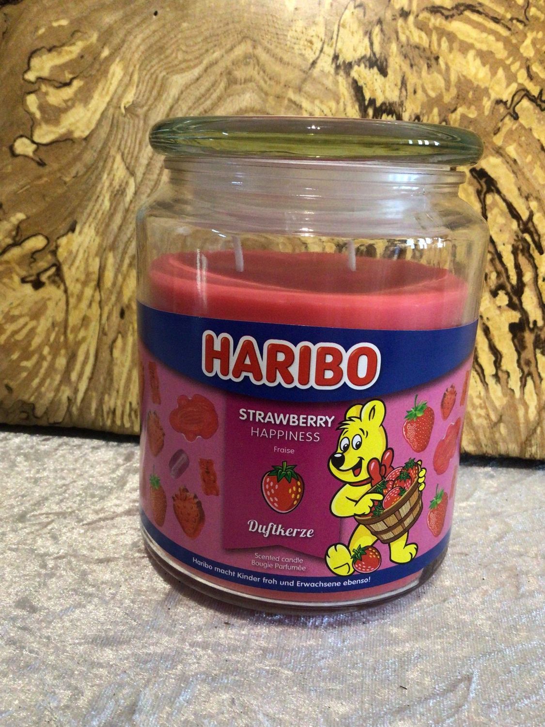 Haribo Strawberry Happiness Scented Large Candle