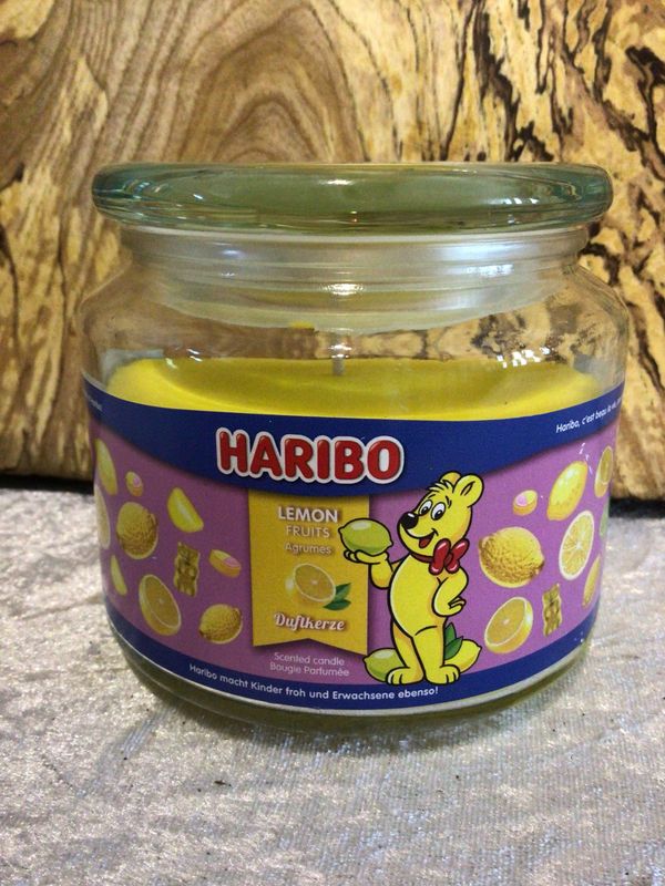Haribo Lemon Fruits Scented Medium Candle