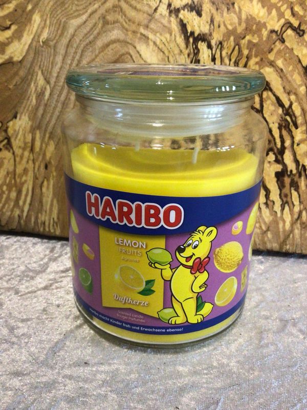 Haribo Lemon Fruits Scented Large Candle