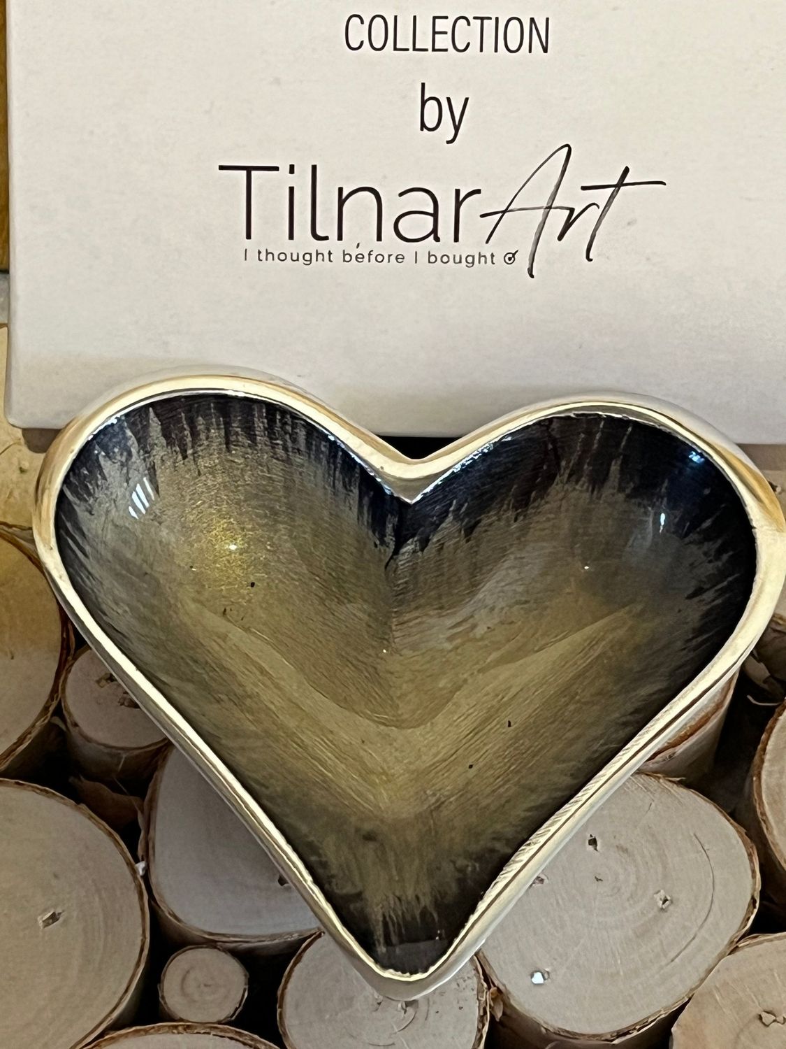 Cream Heart Dish