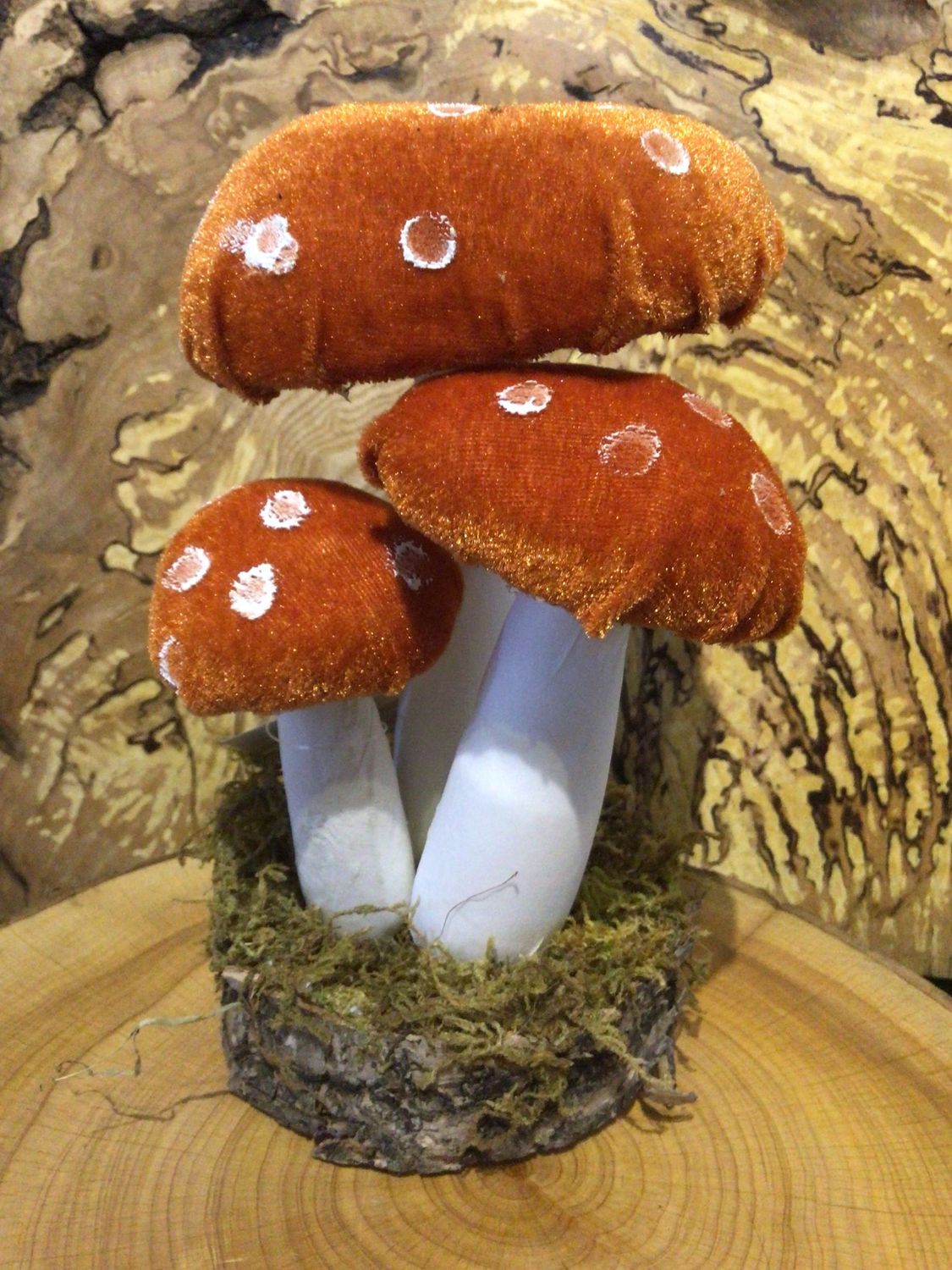 Velvet Orange Standing Toadstools