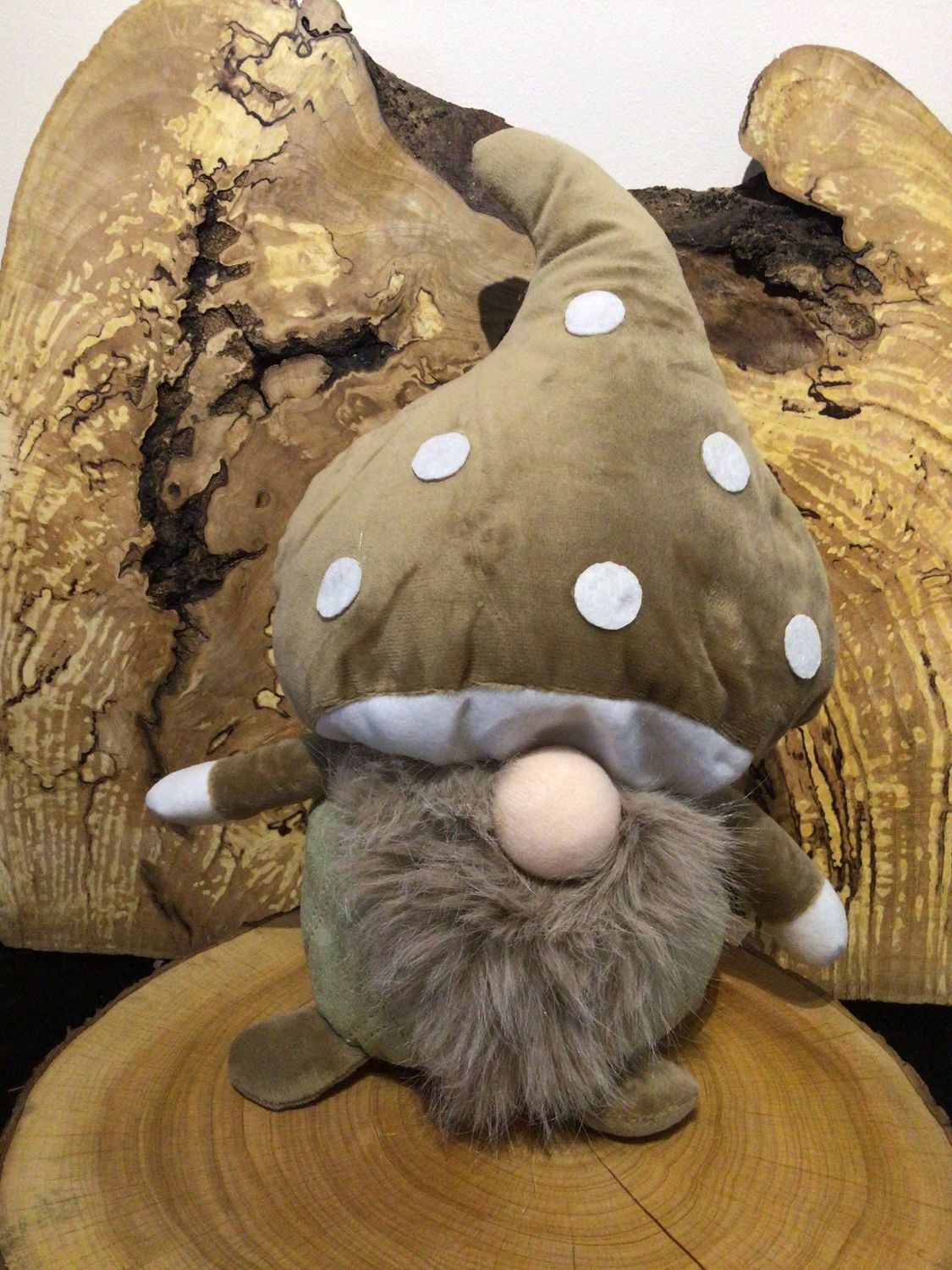 Light Brown Forest Mushroom Gonk Doorstop