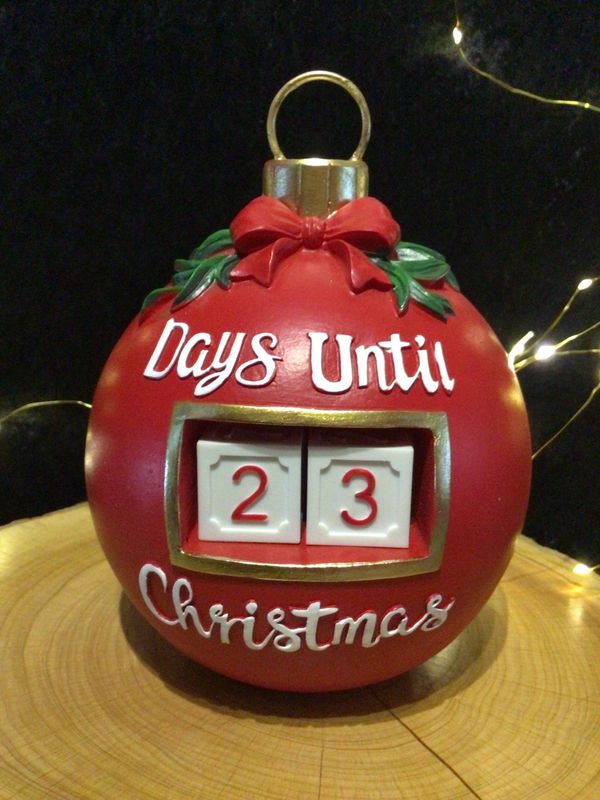Red Bauble Countdown to Christmas