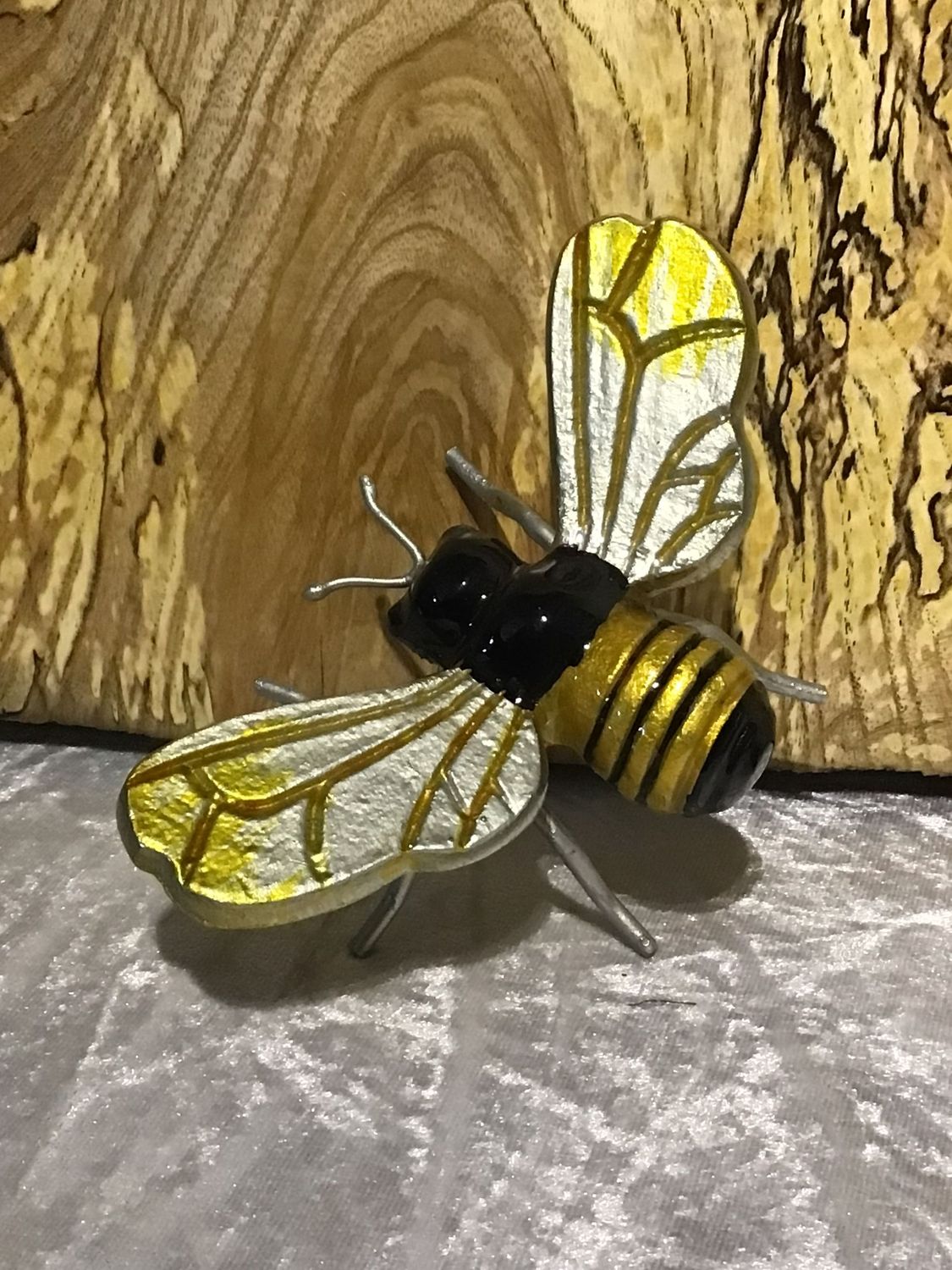 Hand-made Re-cycled Aluminium Bee