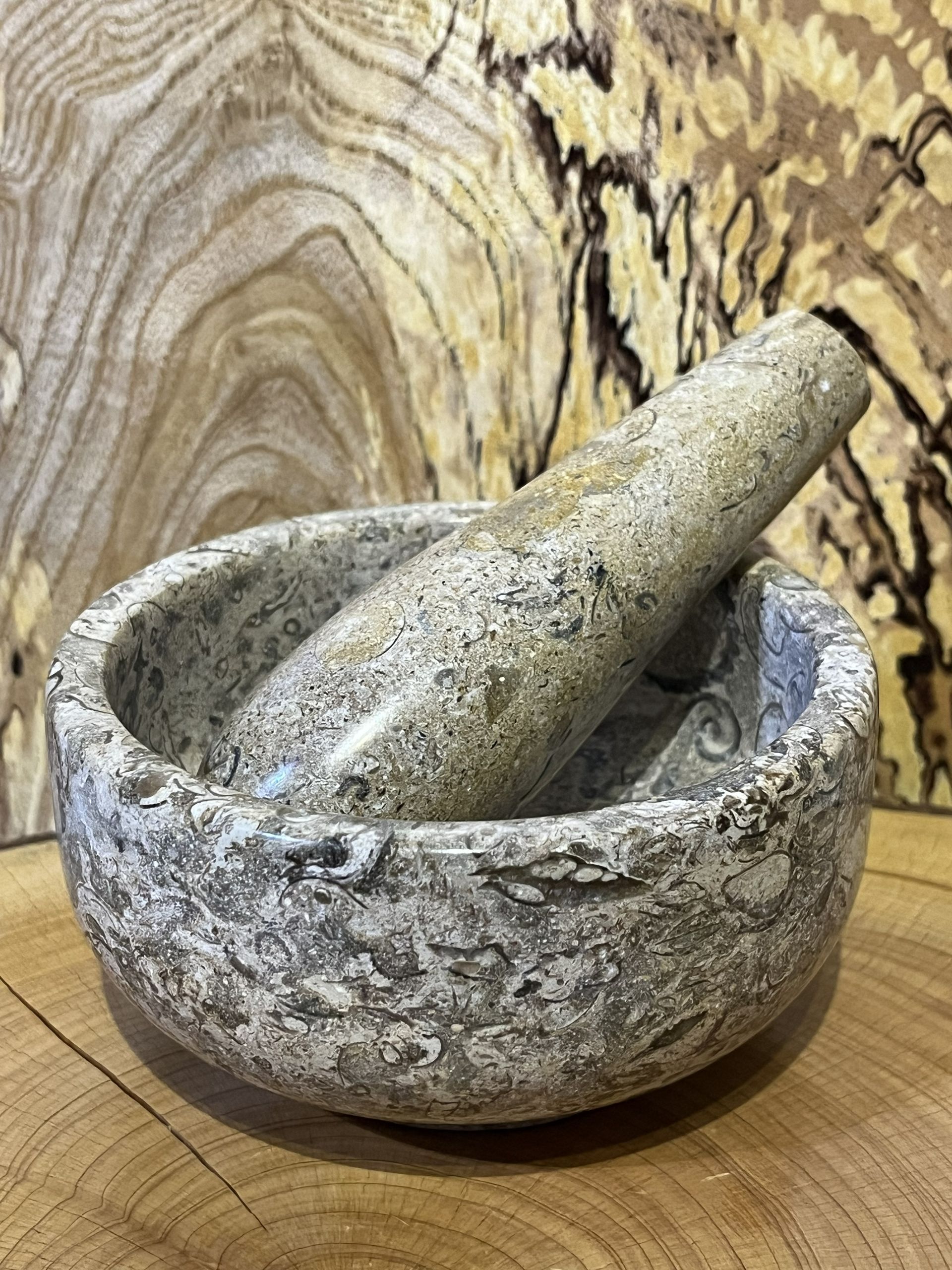 Fossil Stone Classic Pestle and Mortar