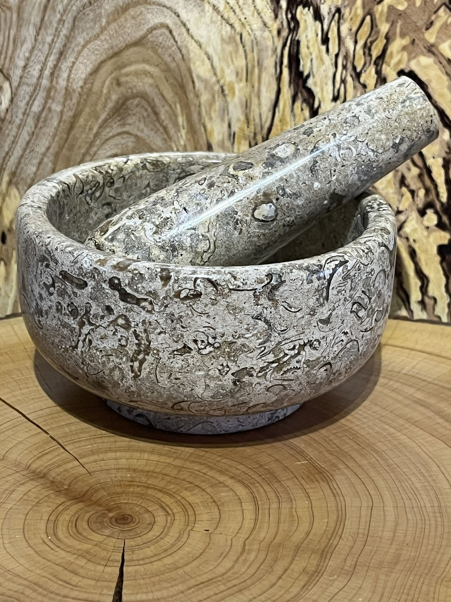 Fossil Stone Classic Pestle and Mortar
