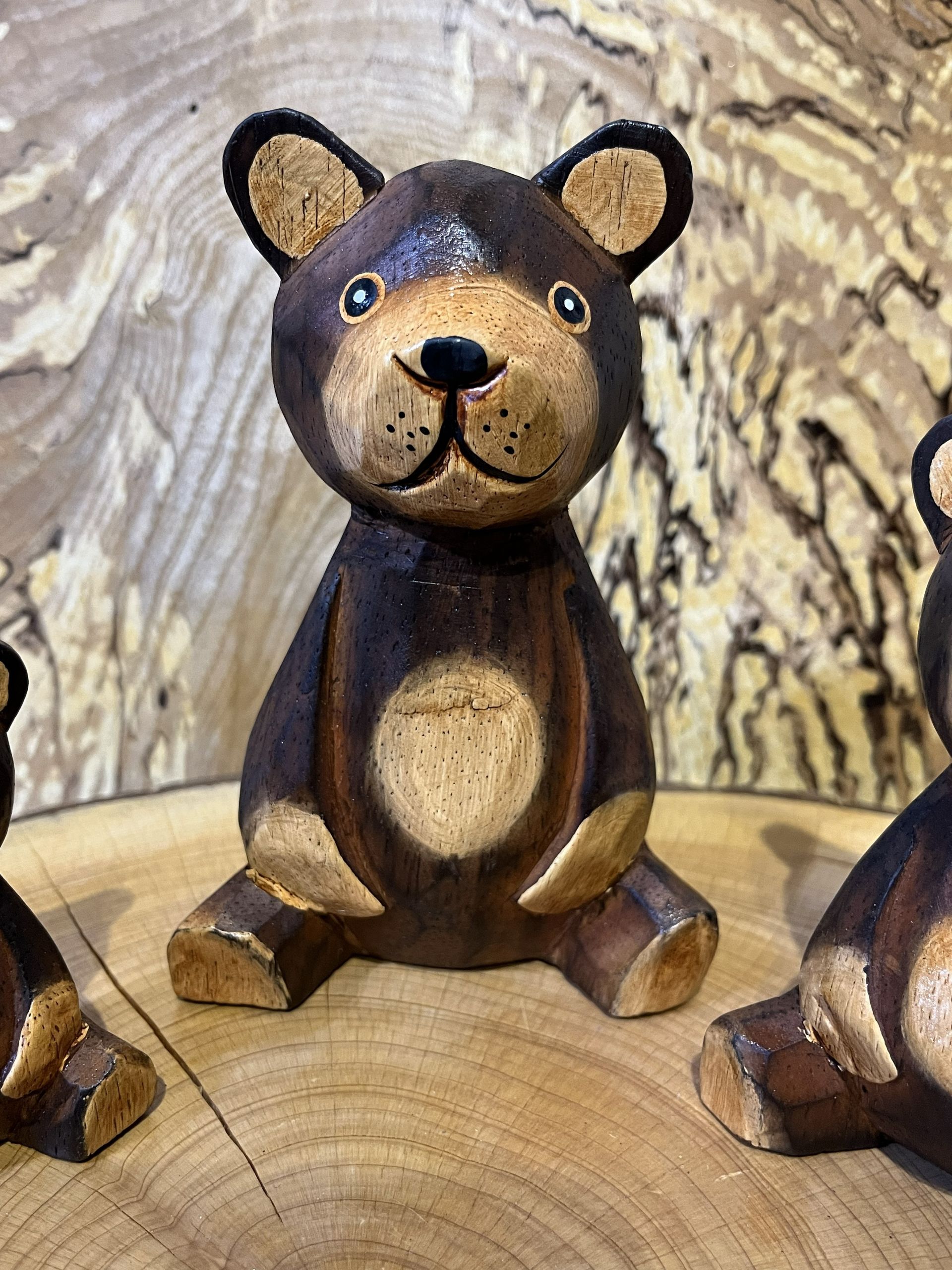 Set of 3 Brown & White Bears