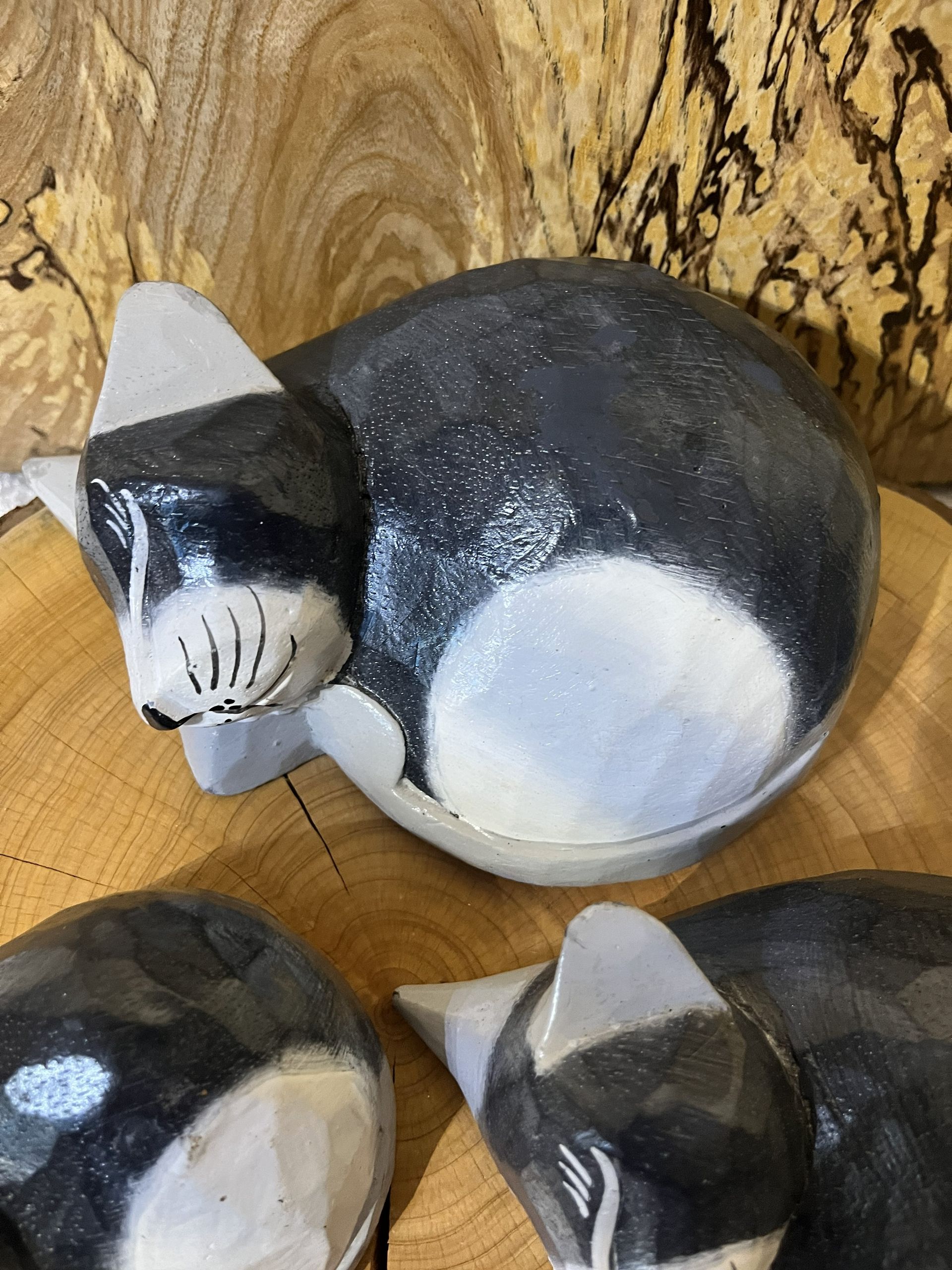 Set of 3 Sleeping Cats