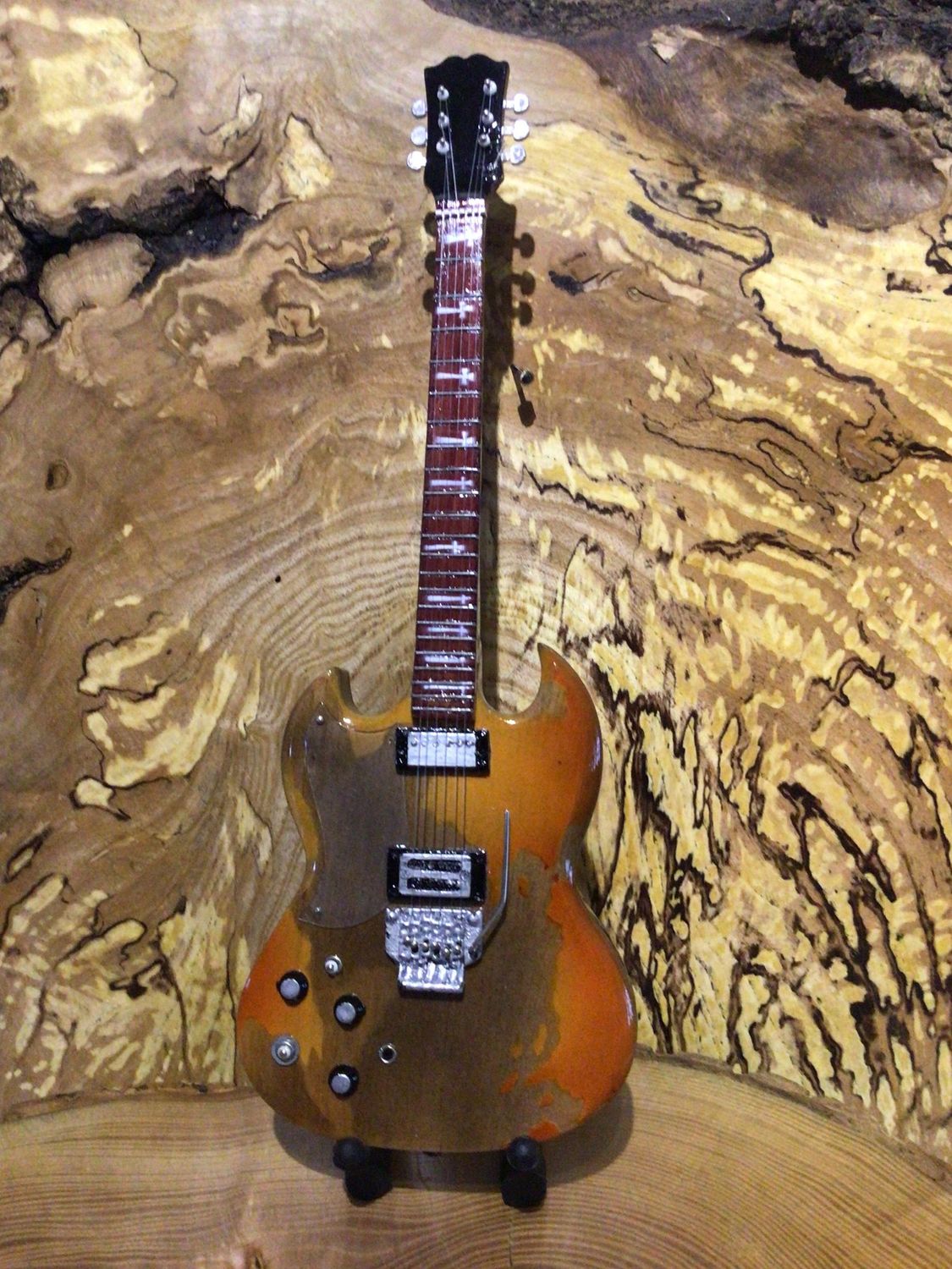 Black Sabbath Wooden 25cm Miniature Guitar