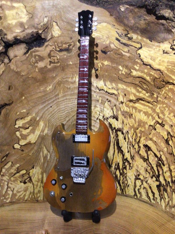 Black Sabbath Wooden 25cm Miniature Guitar