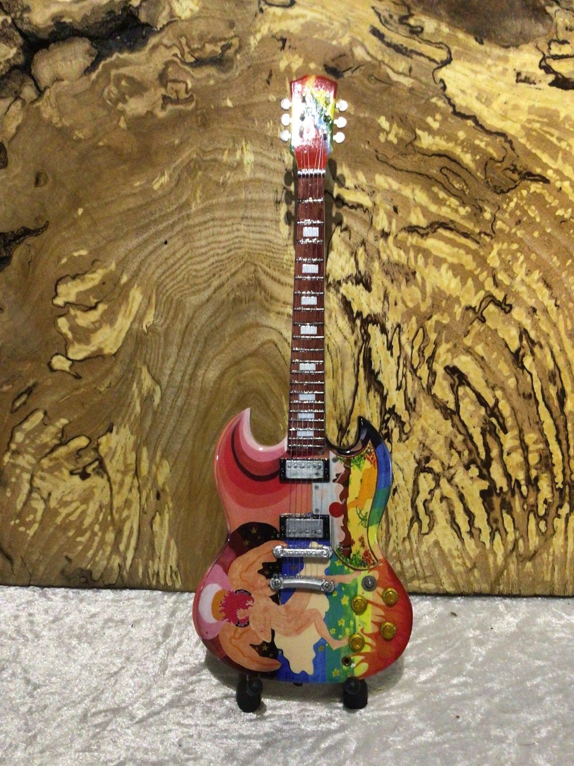 Eric Clapton Wooden 25cm Miniature Guitar