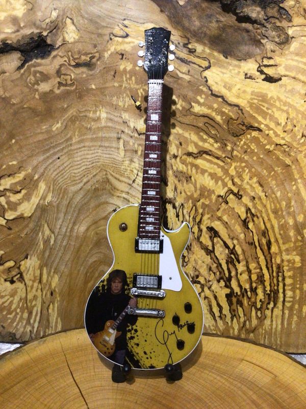 Gary Moore Miniature Wooden Guitar