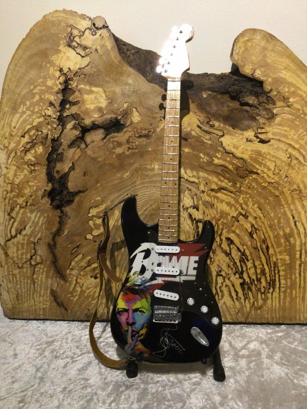 David Bowie 40cm Wooden Guitar