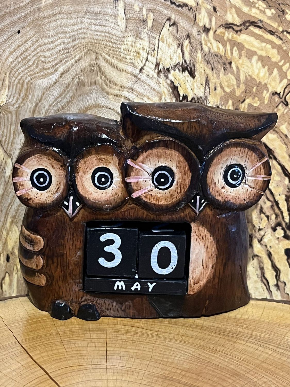 Chunky Double Owl Perpetual Calendar