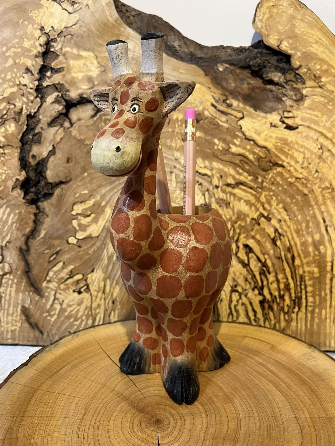 Giraffe Pen Holder