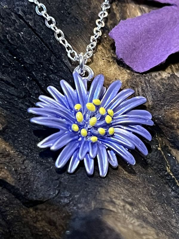 Blue Aster Necklace