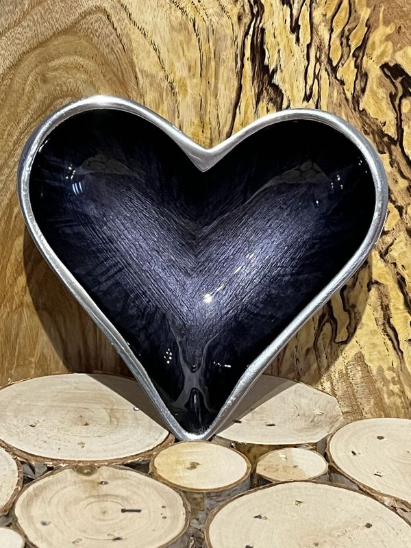 Dark Grey Heart Dish