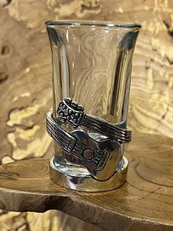 Guitar Pewter Shot Glass Guitar Pewter Shot Glass