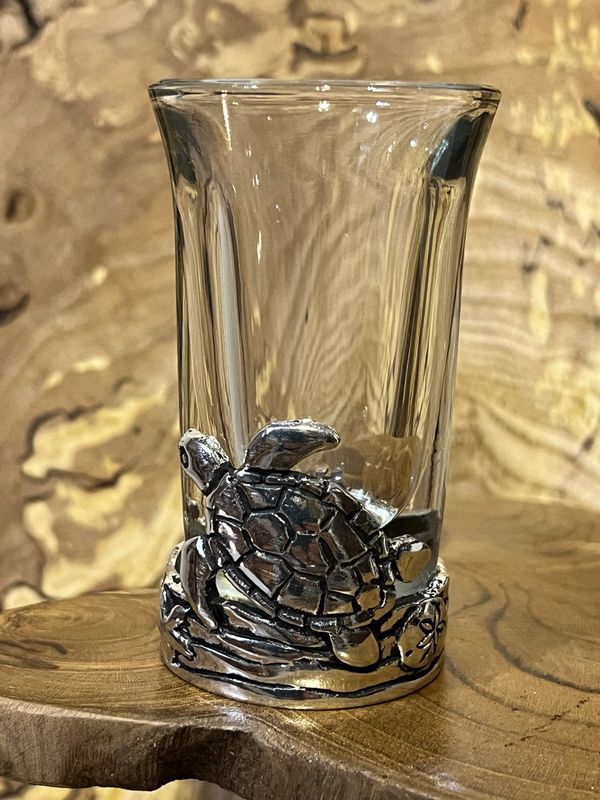 Turtle Pewter Shot Glass Turtle Pewter Shot Glass