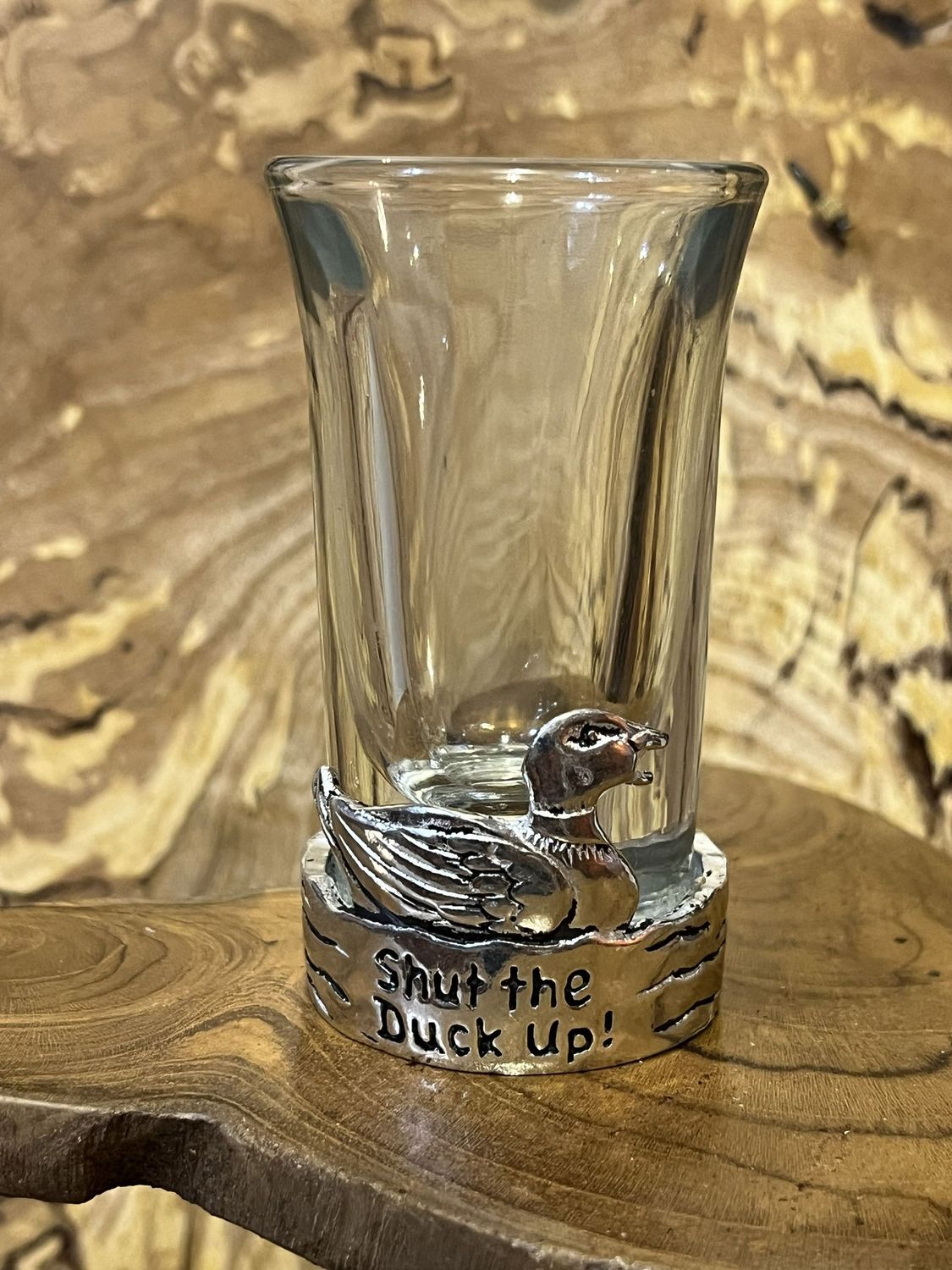 Shut the Duck Up Pewter Shot Glass