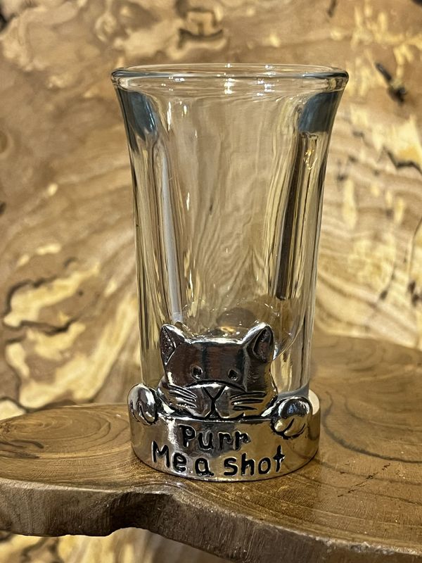 Purr Me a Shot Pewter Shot Glass Purr Me a Shot Pewter Shot Glass