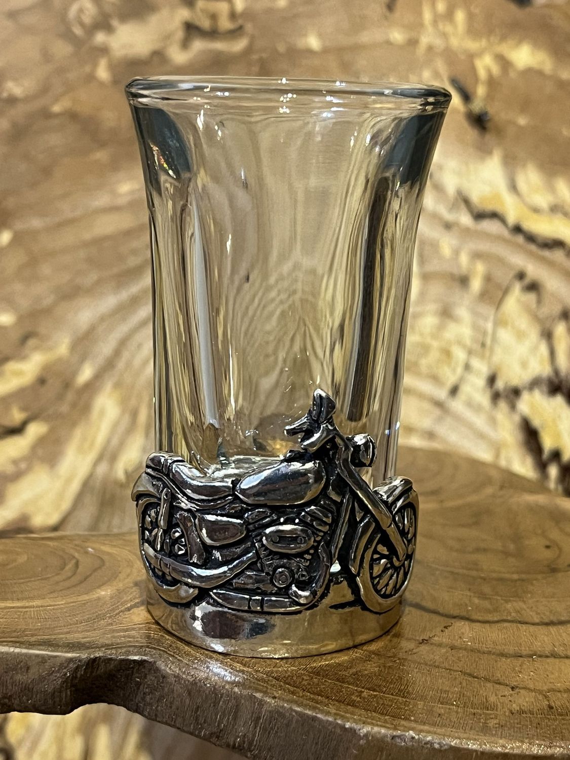 Motorbike Pewter Shot Glass