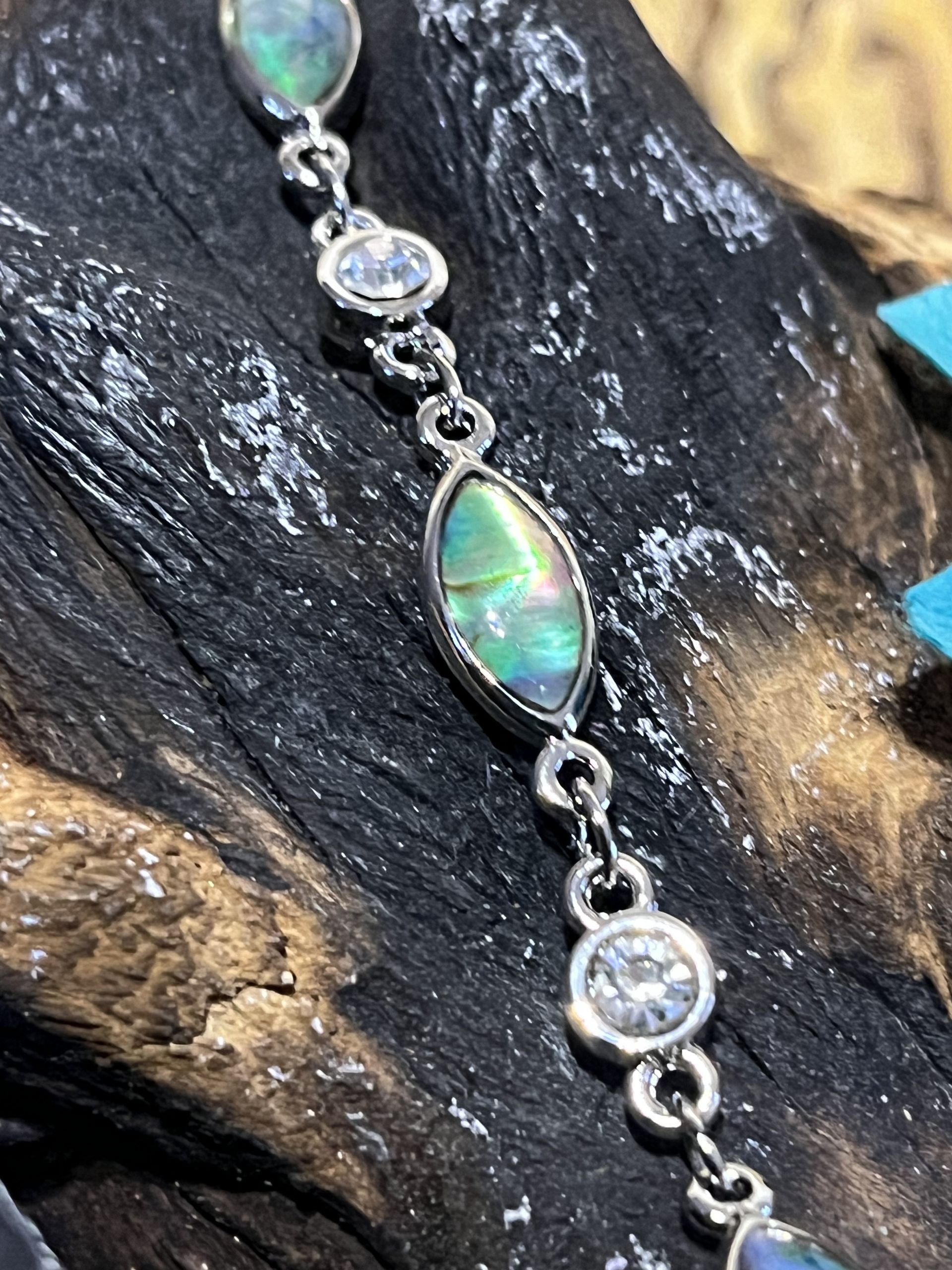 Oval Paua Shell Bracelet