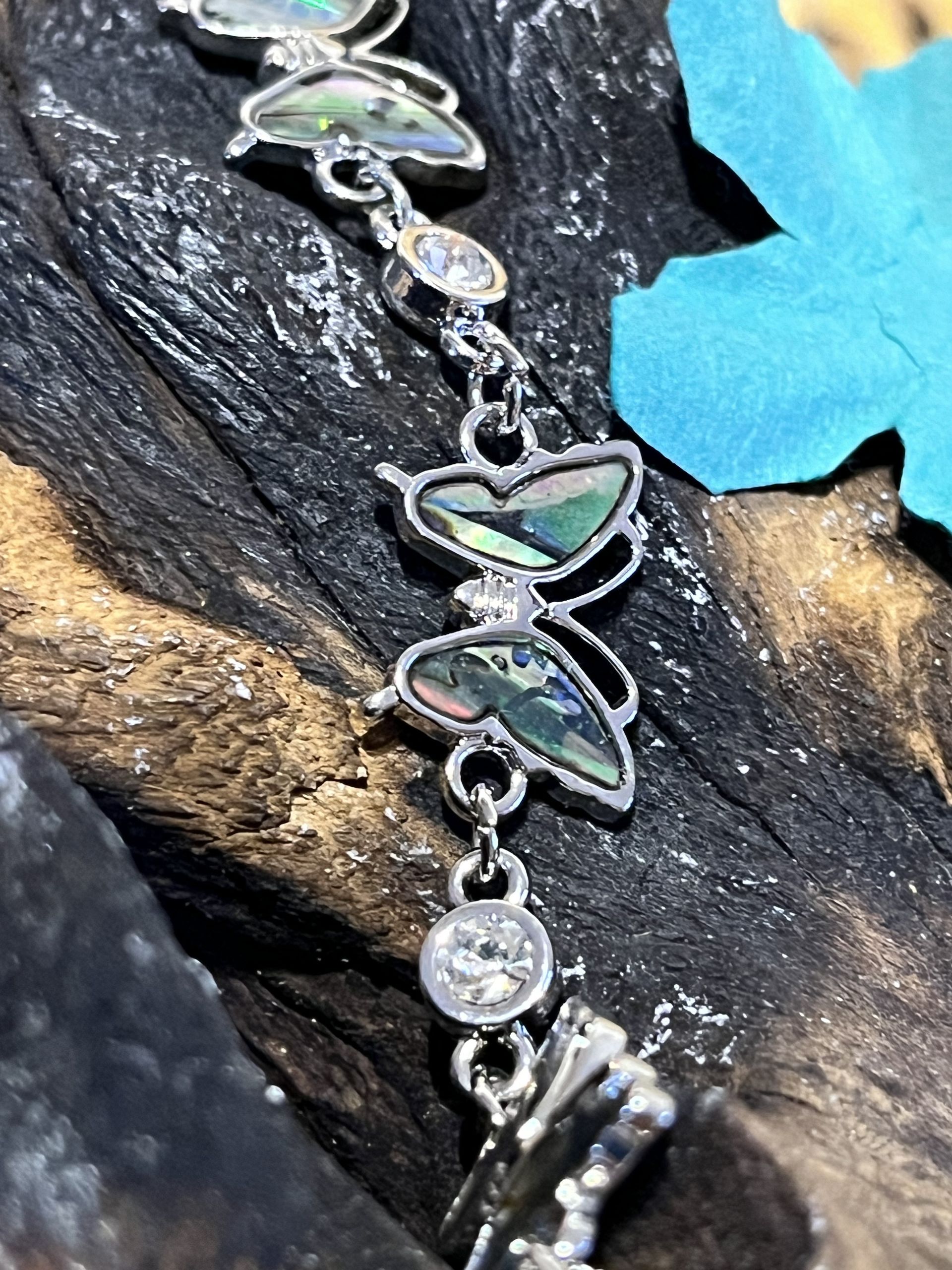 Butterfly Paua Shell Bracelet